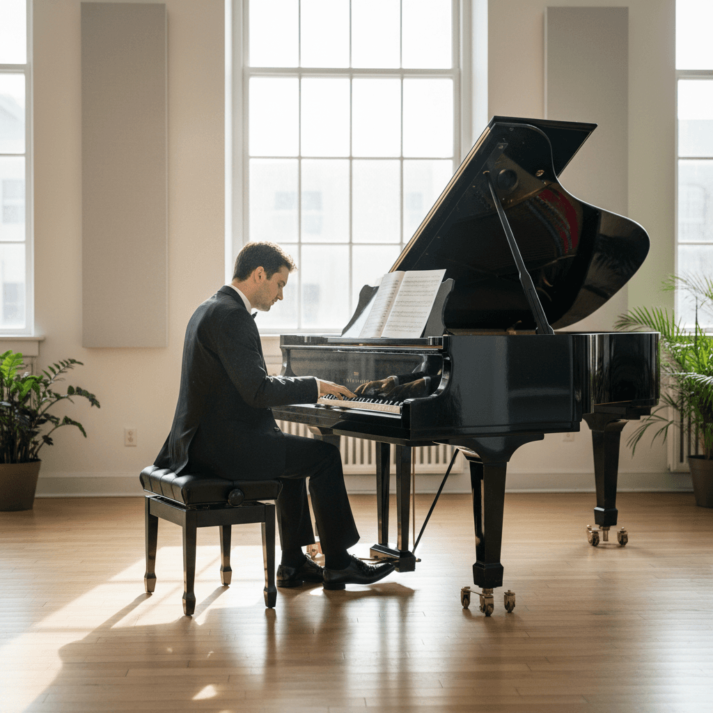 Piano performance video